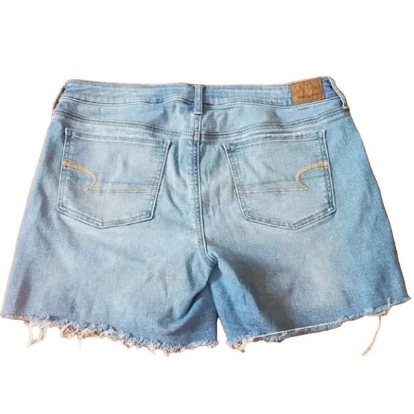 American Eagle Midi Shorts Light Super Stretch X Mom Short Size 10 - Picture 3 of 6
